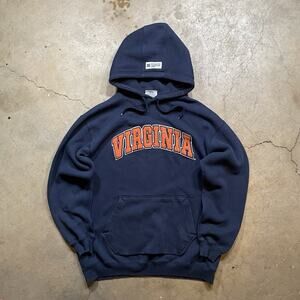 Men’s Virginia Tech Hokies Blue Orange Hoodie Sweatshirt sz XL